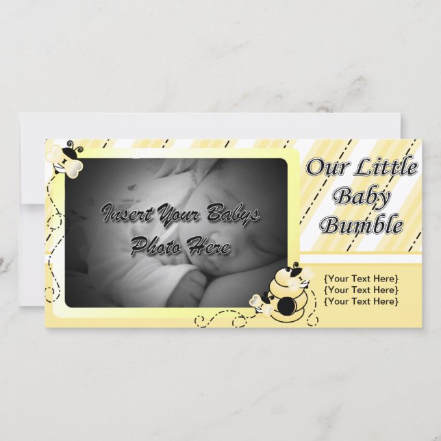 Baby Bumble Announcement (Front)