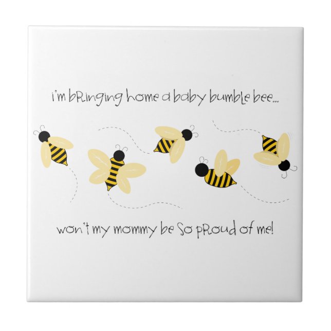 Baby Bumble Bee Tile (Front)