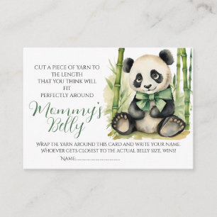 Baby Bump Game Guess Mom's Belly Size Panda Enclosure Card