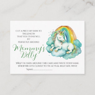 Baby Bump Game Guess Mom's Belly Size Unisex Enclosure Card