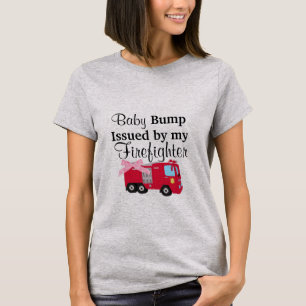 Baby Bump Issued By My Firefighter Maternity Shirt