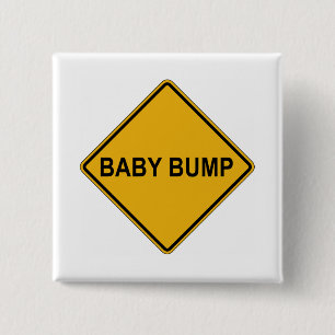 Baby Bump Maternity 2 Inch Square Button