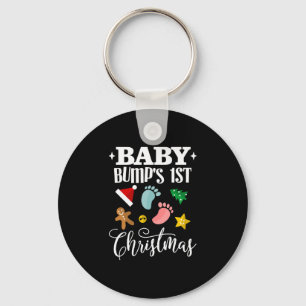 Baby Bumps First Christmas Maternity Keychain