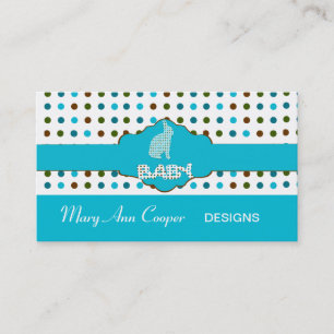 Baby Bunny Blue Business Card