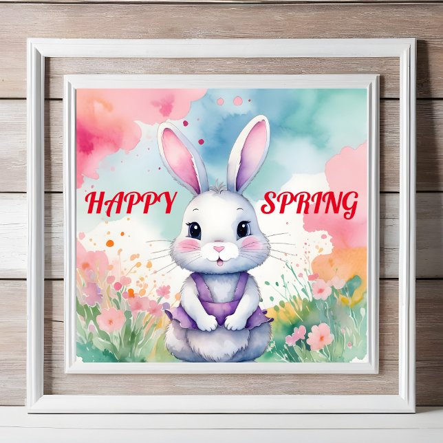 Baby Bunny in Spring  Poster (Creator Uploaded)