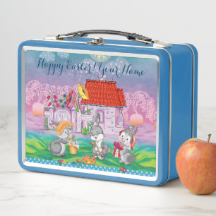 Baby Bunny little Metal Lunch Box