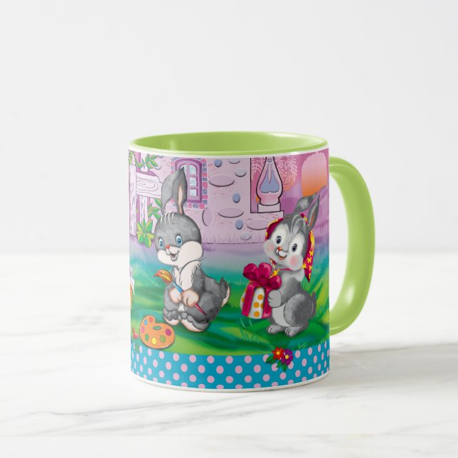 Baby Bunny little Mug (Front Right)