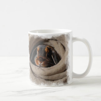 Baby Bunny Snuggled in a Blankie Coffee Mug