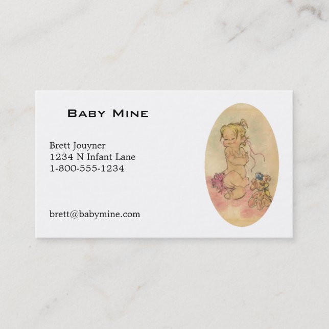 Baby Business Card (Front)