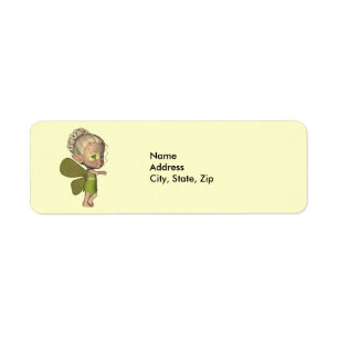 Baby Butterfly Strangeling Addess Label