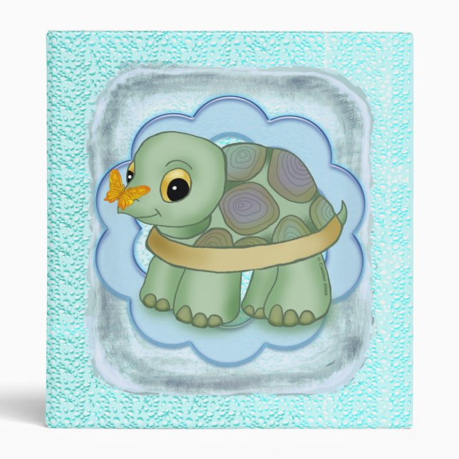 Baby Butterfly Turtle  binder (Front)