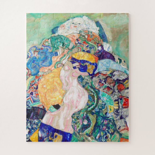 Baby by Gustav Klimt Painting Art Jigsaw Puzzle (Vertical)