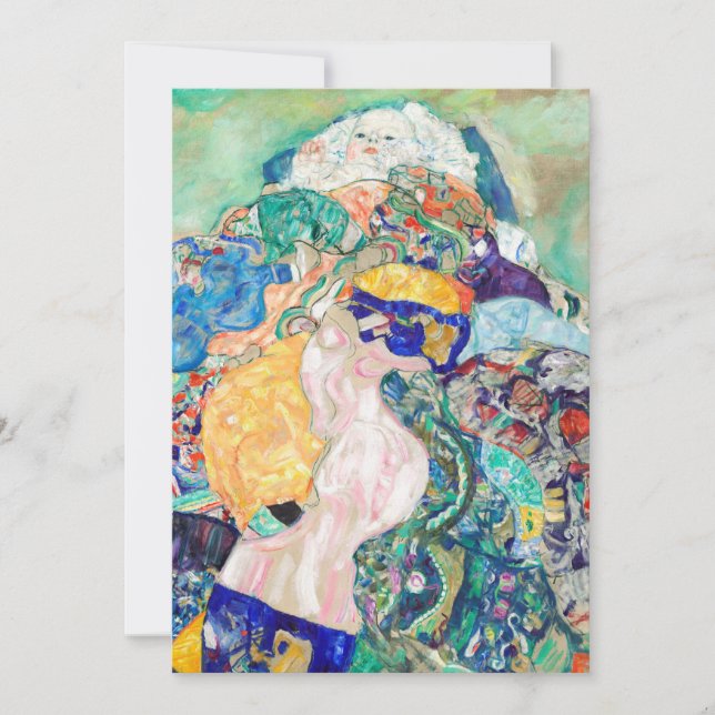 Baby by Gustav Klimt Painting Artwork Card (Front)