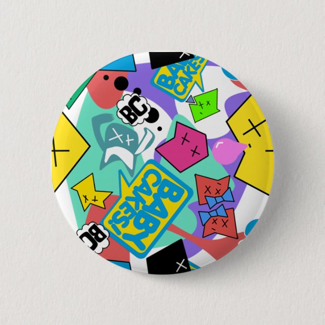 baby cakes 2 inch round button (Front)