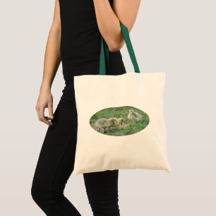 Baby Canada Geese Animal Photo  Tote Bag