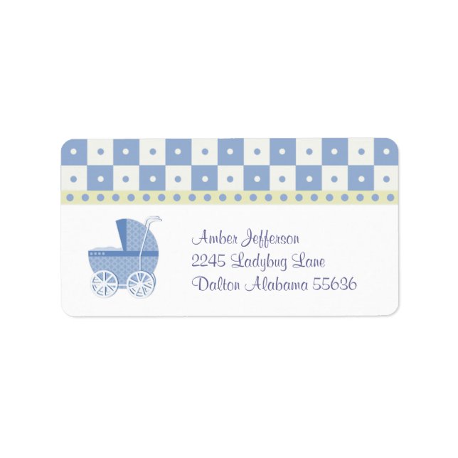 Baby Carriage Address Labels (Front)