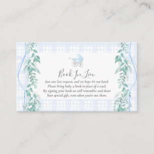 Baby Carriage Book In Lieu Insert card
