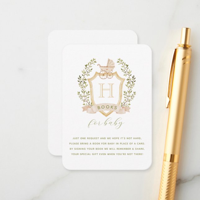Baby Carriage Crest | Books for Baby Enclosure  (Front/Back In Situ)