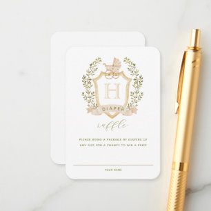 Baby Carriage Crest Diaper Raffle Enclosure