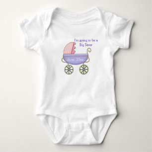 Baby Carriage Pink Infant Creeper