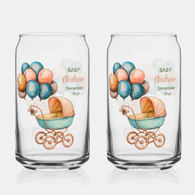 Baby Carriage Soda Glass (Recto)