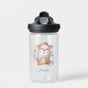 Baby Cartoon Monkey Personalized   Water Bottle