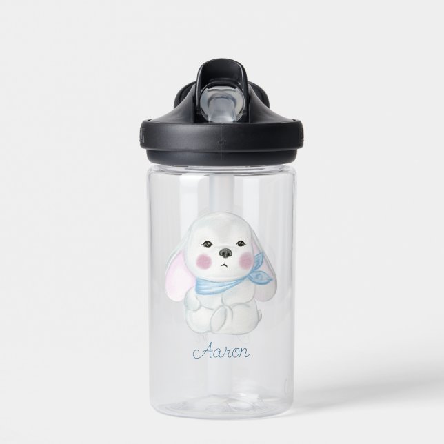 Baby Cartoon Rabbit Personalized   Water Bottle (Front)