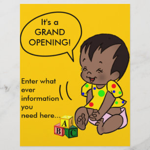 Baby Cartoon to Personalize - Flyer