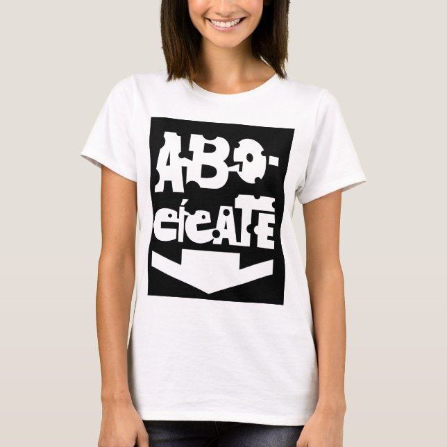 Baby Carved Doll ABOCÍCATE T-Shirt (Front)
