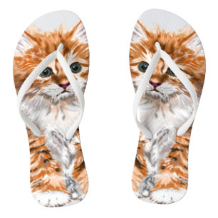 Baby Cat Flip Flops