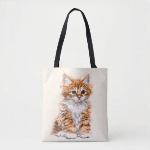 Baby Cat Tote Bag - Choose Colour