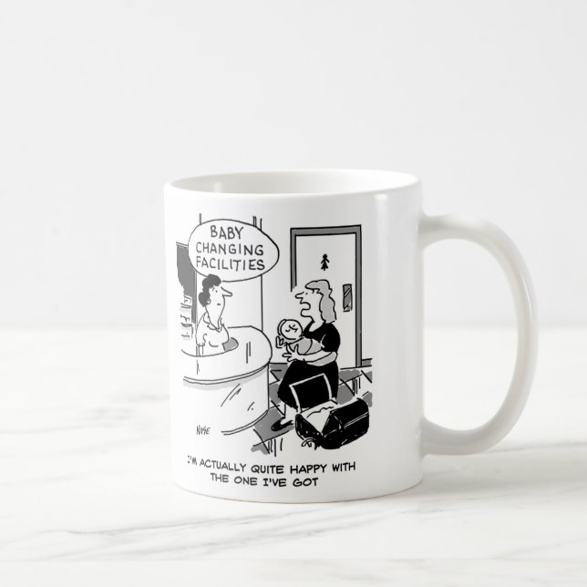 Baby changing facilities at a department store coffee mug (Right)