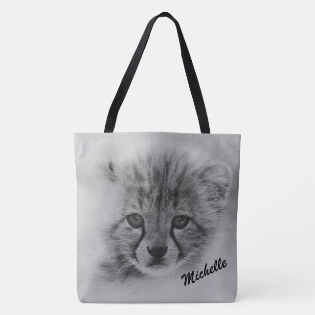Baby Cheetah Tote Bag (Front)
