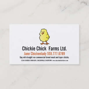 Baby Chick Modern Chicken Hatchery Business Card
