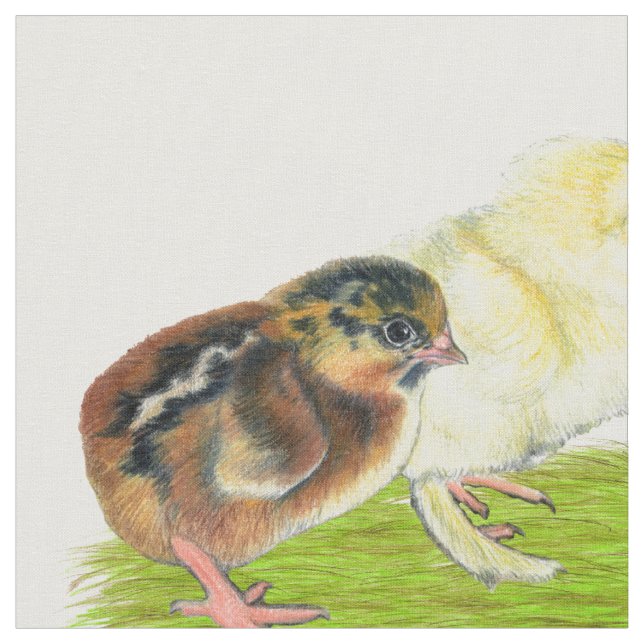 Baby Chick Trio Fabric (Close Up)
