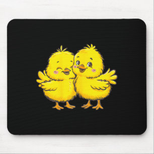 Baby Chicken Chick Farmer Farm Girl T-shirt.png Mouse Pad