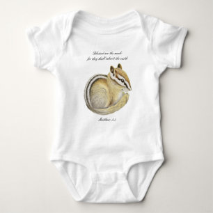 Baby Chipmunk Blessed Are The Meek Bodysuit
