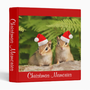 Baby Chipmunk Christmas Memories Binder