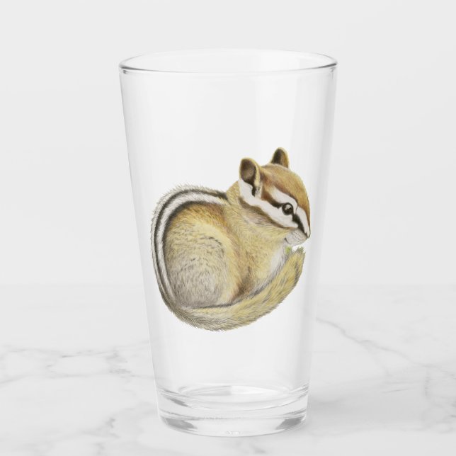 Baby Chipmunk Glass (Front)