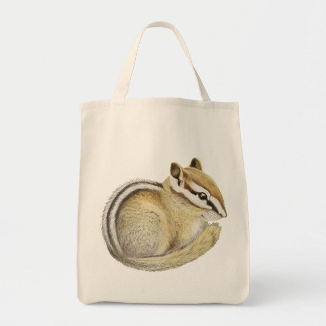 Baby Chipmunk Tote Bag (Front)