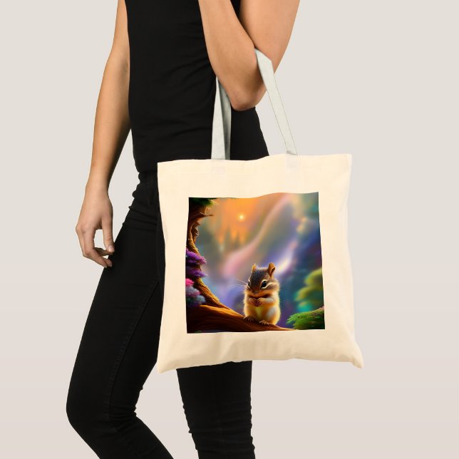 Baby Chipmunk Tote Bag (Front (Product))