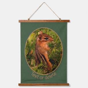 Baby Chipmunk Wildlife Animal Art Personalized  Hanging Tapestry