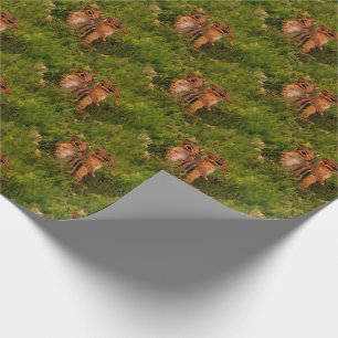 Baby Chipmunks Animal Nature Art  Wrapping Paper