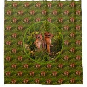 Baby Chipmunks Nature Art Pattern 