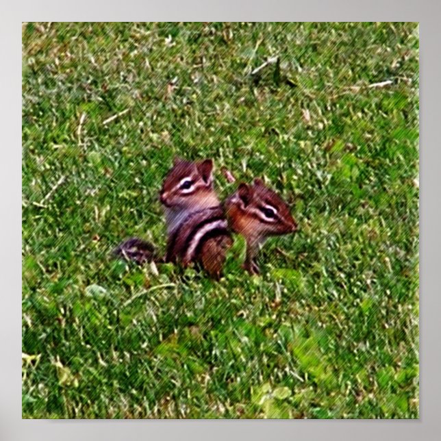 Baby Chipmunks Premier Jour #3 Poster animal (Devant)