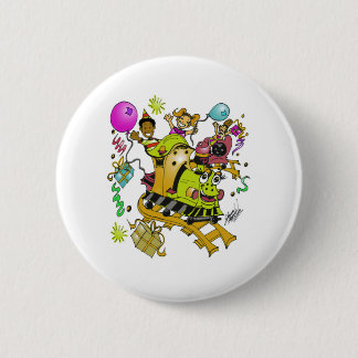 baby choo choo train 2 inch round button