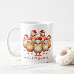 Baby Christmas Chickens, Santa's Little Hatchlings Coffee Mug