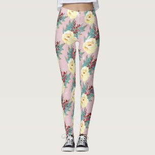 Baby Christmas Handprint Art Leggings