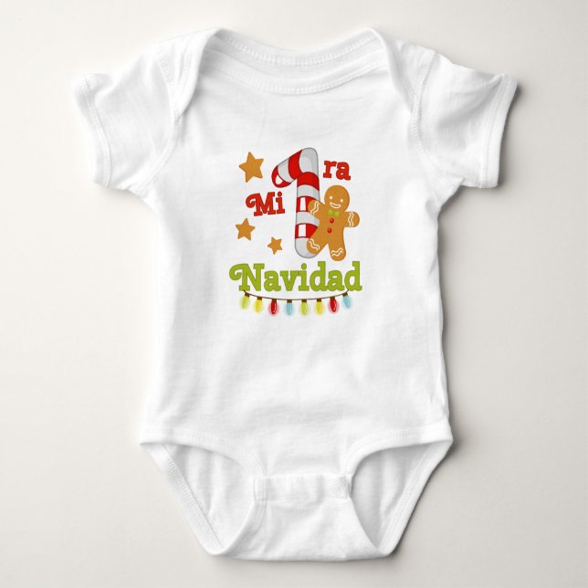 Baby Christmas Mammogram Bodysuit (Front)