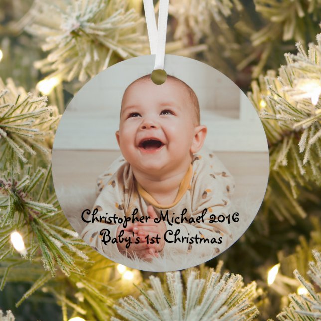 Baby Christmas Metal Ornament (Insitu)